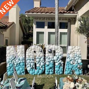 Big Giant Number Letters Mosaic Frames for Balloon ONE LOVE