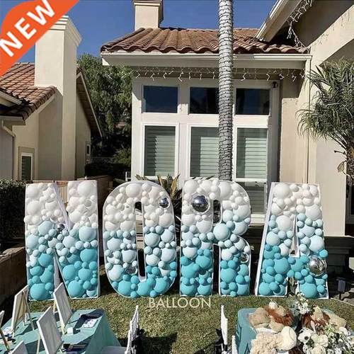 Big Giant Number Letters Mosaic Frames for Balloon ONE LOVE