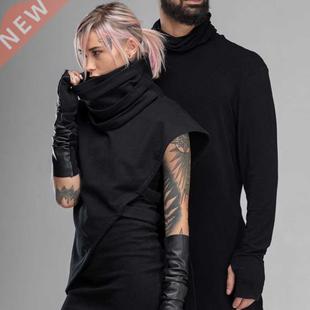 2020 Fashion Autumn Winter Men's Turtleneck Sweater Black S