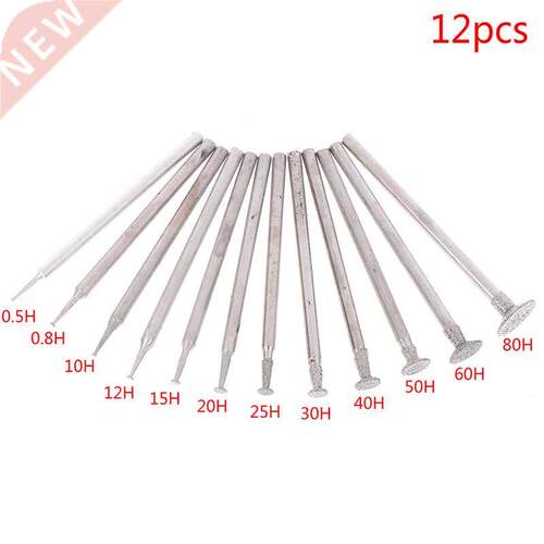 12Pcs/lot 2.3 Shank Diamond Grinding Burr Needle Point Engra