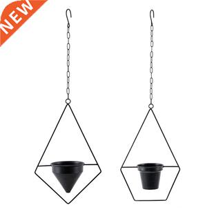 Wrought Iron Hanging Flower Pot Potted Succulent Plant