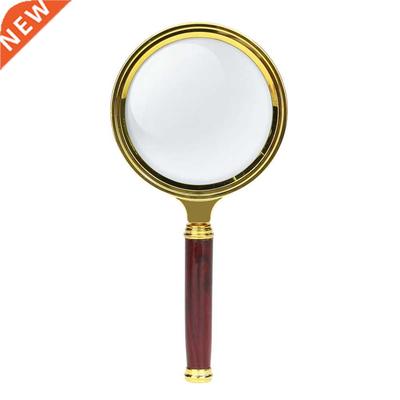 70mm Magnifier 10X Magnifying Glass Handle Loupe Reading Jew
