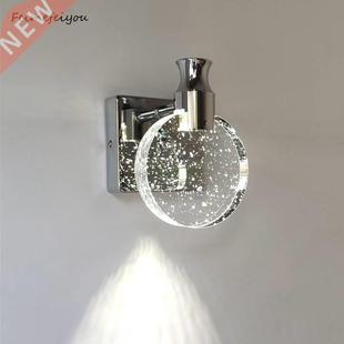 Nordic Wall Lamp Light Luxury Bedroom Bedside Crystal Lamp L
