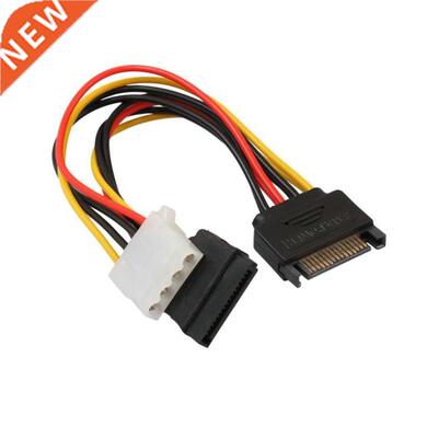 15Pin Male Serial To 15Pin IDE Molex Female + 4Pin SATA Fem