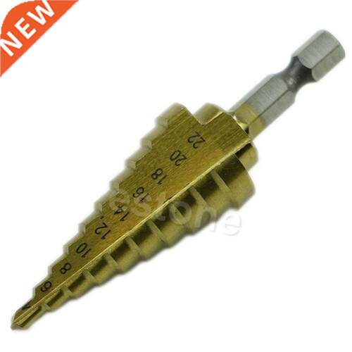 Hex Titanium Step Cone Drill Bit 4-22 mm HSS 4241 Titanium P