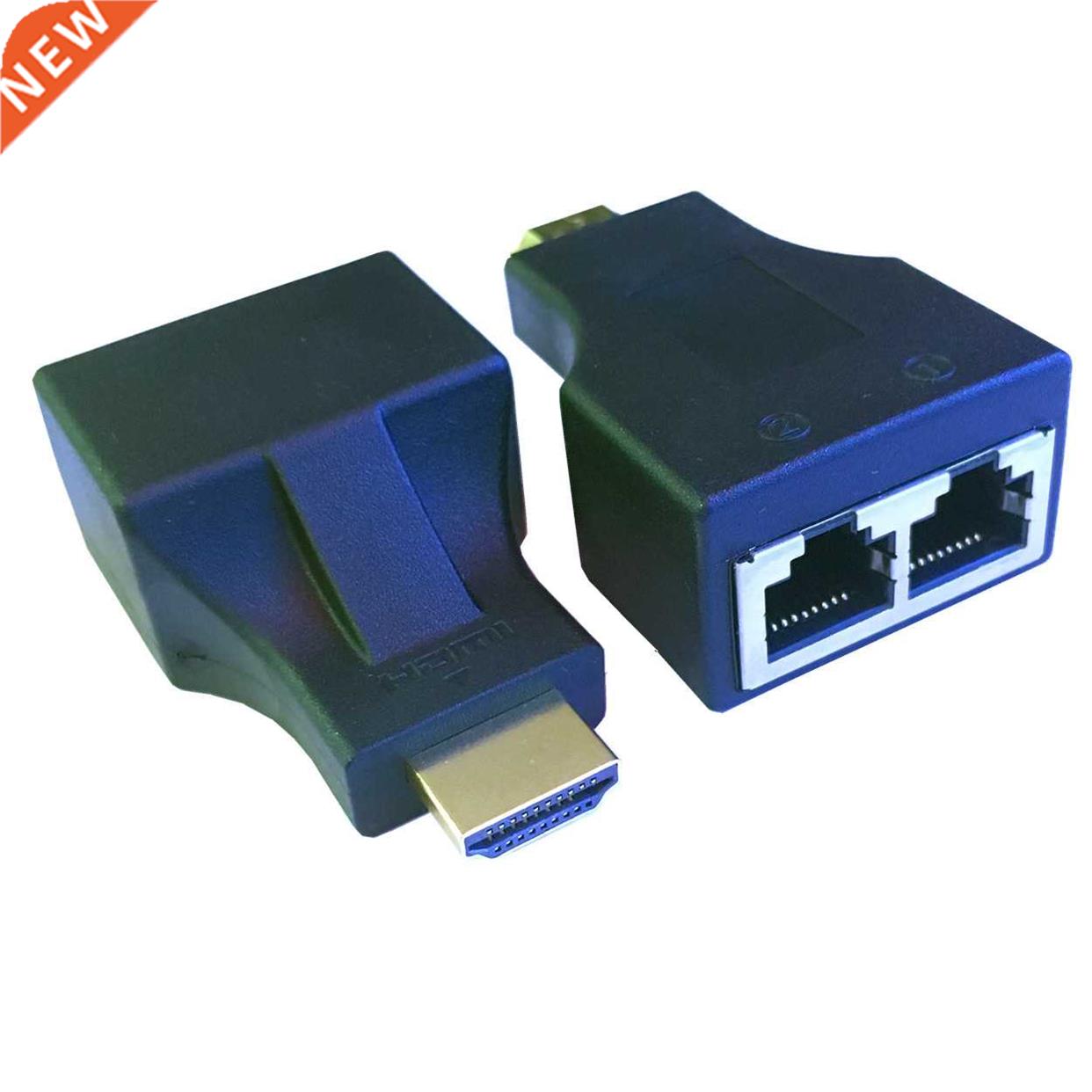 30M/100 Feet HDMI Dual RJ45 CAT5E CAT6 UTP LAN Ethernet HDMI