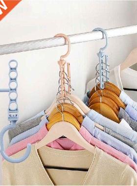 2pcs/vanzlife Clothes hanger layer space saving folding