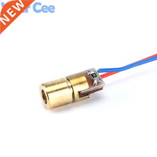 10pcs 650nm 6mm DC 5V 5mW Laser Dot Diode Module Red Copper