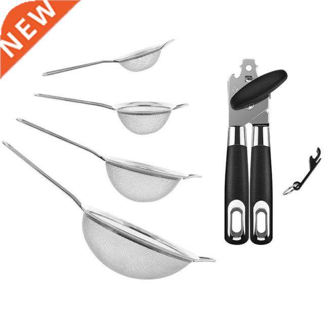 4 Pcs Colander Strainer Set 7/12/16/22 Cm Stainless Steel &a