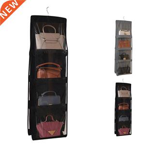 2pcs Hanging Handbag Organizer Non-woven Storage Holder PVC