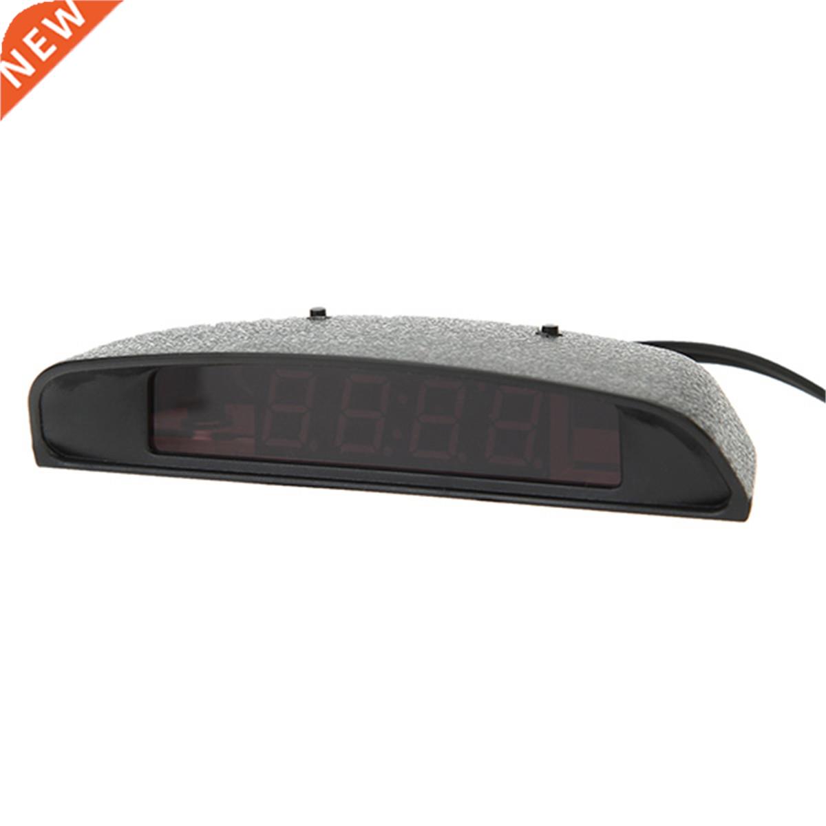 12V 3 In 1 Display LED Car Desk Clock Timer Thermometer Volt