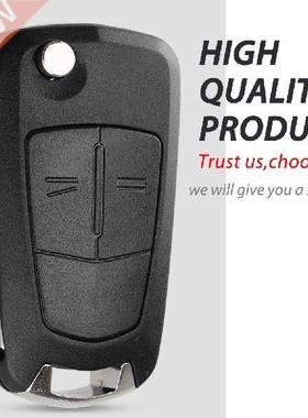 2 Button Flip Folding Car Key Cover Fob Case Shell Styling