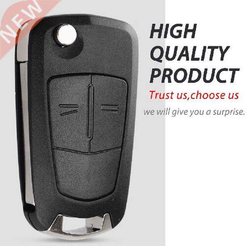 2 Button Flip Folding Car Key Cover Fob Case Shell Styling