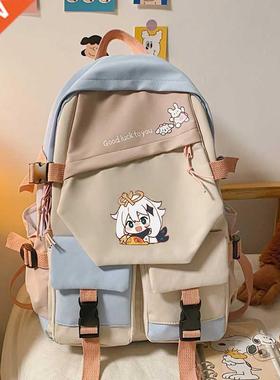 Genshin Impact Paimon Klee Cosplay Unisex Students School a