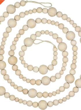 Handmade Gland With Jute Rustic Tassel Wood Bead Glands