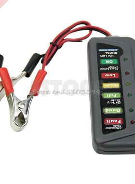 LED Digital Battery Alternator Tester 适用于 Cars Motorcycl
