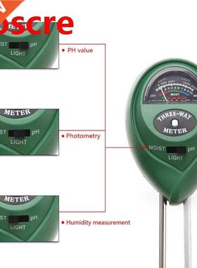 3 in1 Flowers Plant Soil PH Tester Moisture Light Meter hydr