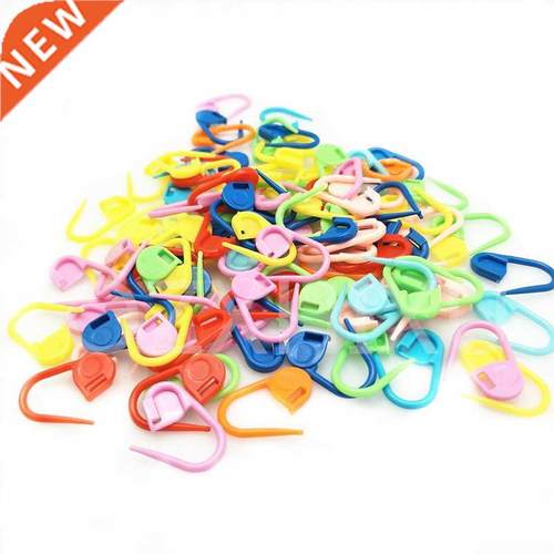 100pc Hot sell Mix Color Plastic Knitting Tools Locking Stit