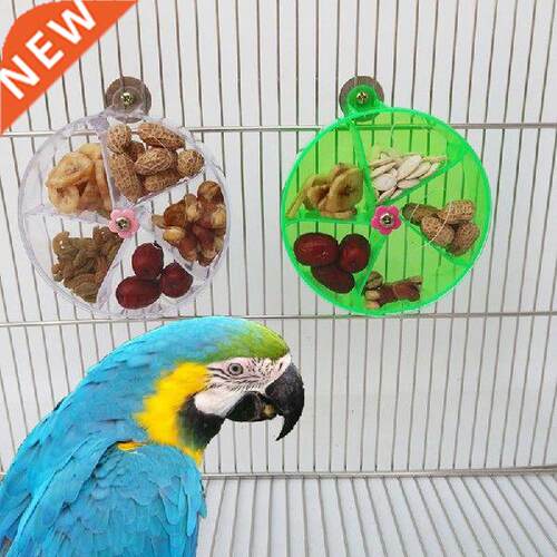 Rotate Pet Parrot Toys Wheels Bite Chewing Birds Foraging