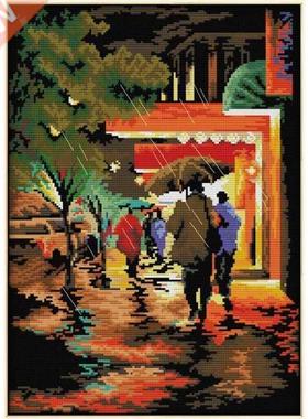 Needlework DMC 11CT 3 Stands Embroidery Starter Kits For Beg