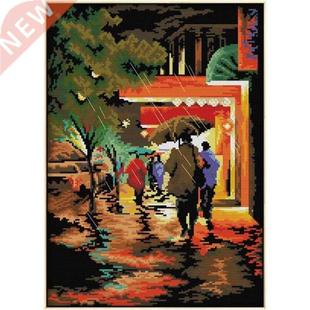 Needlework DMC 11CT 3 Stands Embroidery Starter Kits For Beg