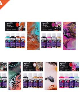 60ML Pigment Acrylic Paint Set Fluid Marbling Paint Acrylic