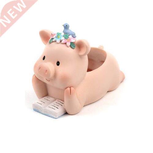 Flower Pot Bonsai Cactus Pig Shaped Office Indoor Outdoor