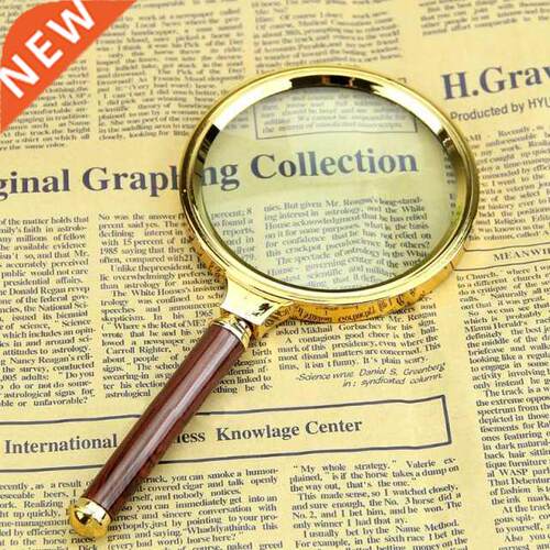 Hot 90mm Handheld 10X Magnifier Magnifying Glass Loupe Readi