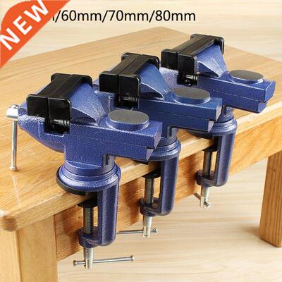 ench Vise Jaw Width 60mm 360 Degree Swivel Cast Iron Talet