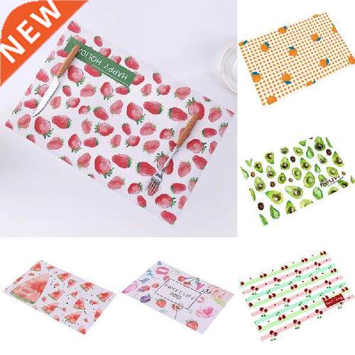 1Pcs Fruit Pattern Tableware Mat For Dining Table