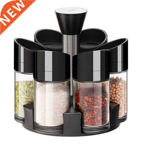 1 Set Rotatng Cruet Condment ng Jars Set for Spces
