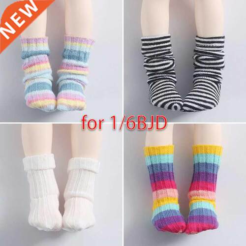 1/6 BJD Doll Accessories Socks Threaded Socks White Socks P