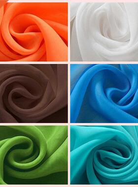 Pure Color Voile Curtain Transparent Tulle Wedding Scenery P