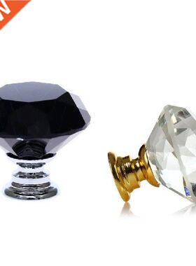 25 Pcs Crystal Glass Gold Drawer Pulls Decorative Knobs For