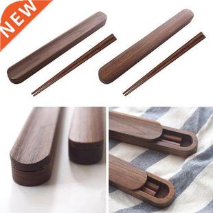Reusable Wood Chopsticks Container with Storage Case for