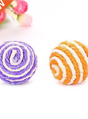 Dia. 4. 5cm Sisal Toy for Cats Sisal Ball Sounding Kitten