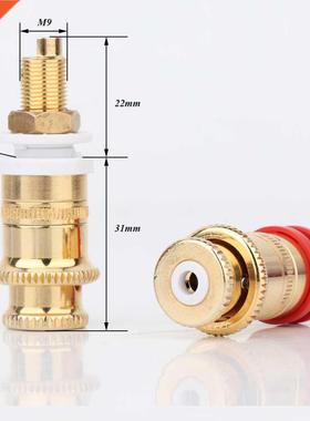 Preffair 4pcs/set BP1115 Gold Plated Copper Speaker Binding