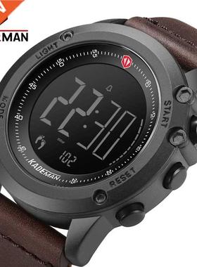 K698 KADEMAN Sports Men's Watch Steps Counter Leather Top L