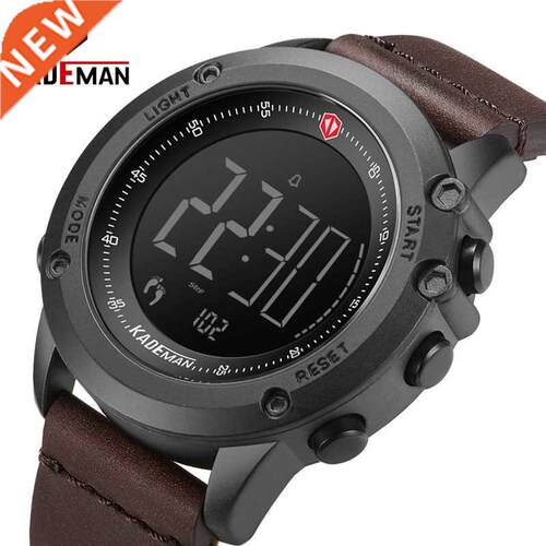 K698 KADEMAN Sports Men's Watch Steps Counter Leather Top L