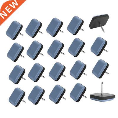 20Pcs Chair Glides Furniture Sliders Feet Pads PTFE Easy Mo