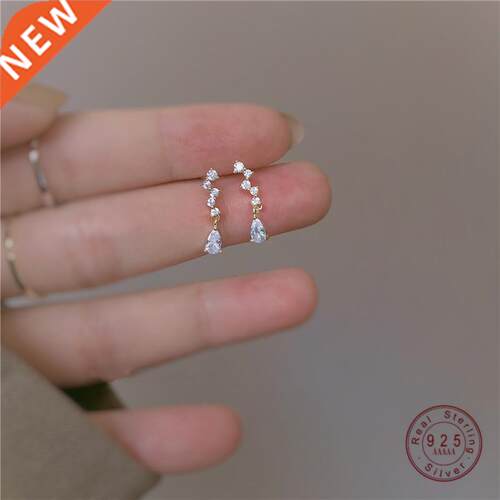 925 Sterling Silver Japanese Exquisite Crystal Tassel Platin