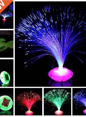 1/2pcs Color Changing LED Fiber Optic Night Light Lamp
