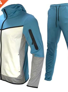 New Men Fashion Stand Clar Tracksuits Hoodies + Sweatpants