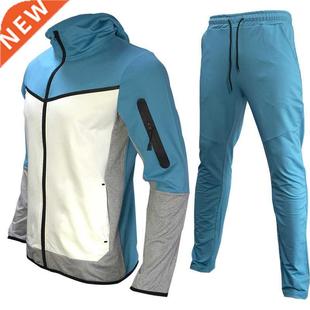 New Men Fashion Stand Clar Tracksuits Hoodies + Sweatpants