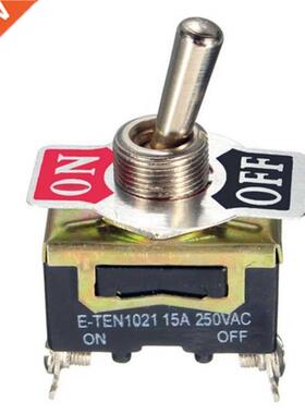 10pcs E-TEN1021 SPST 2Pin Car Boat 15A 250V ON/OFF Rocker Sw