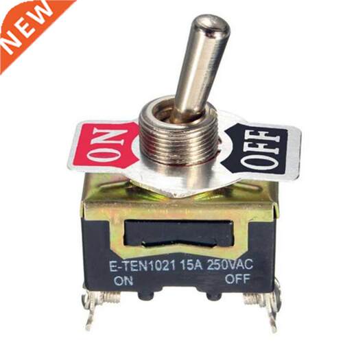 10pcs E-TEN1021 SPST 2Pin Car Boat 15A 250V ON/OFF Rocker Sw