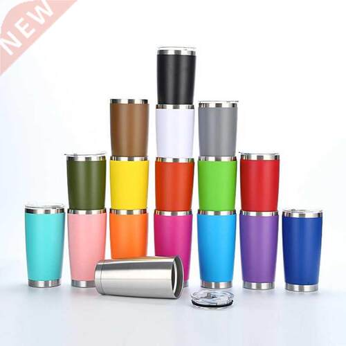 600ML 20oz Thermal Cup Beer Stainless Steel Thermos for Cold