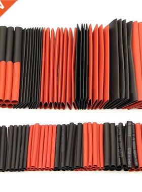 127pcs Red Black Polyolefin Heat Shrink Tubing Cable Tube Sl
