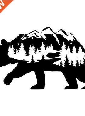 Home Decor Metal Bear Wall Art Sculpture Rustic Indoor