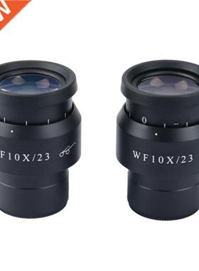 2PCS WF10X-23MM Wide Field Eyepiece For Binocular Trinocular